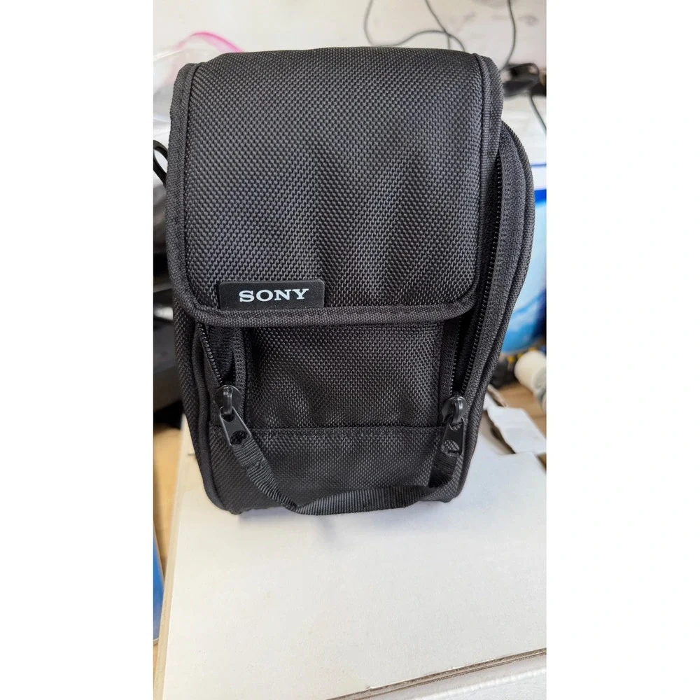 Sony LCS-FEA Soft Lens Carrying Case Black Padded Ballistic Nylon Bag